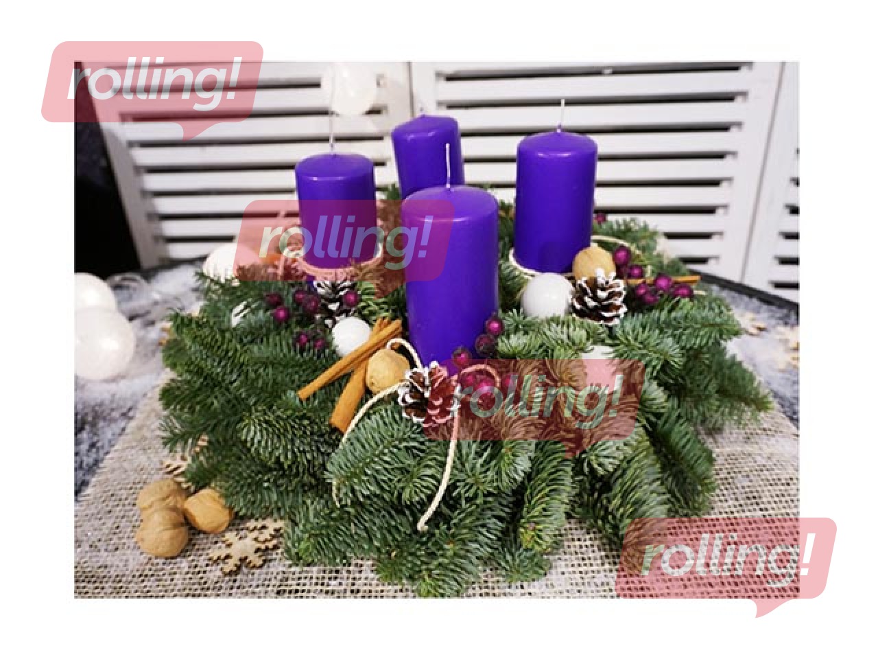 Adventes vainags - Svētki, ⌀35cm