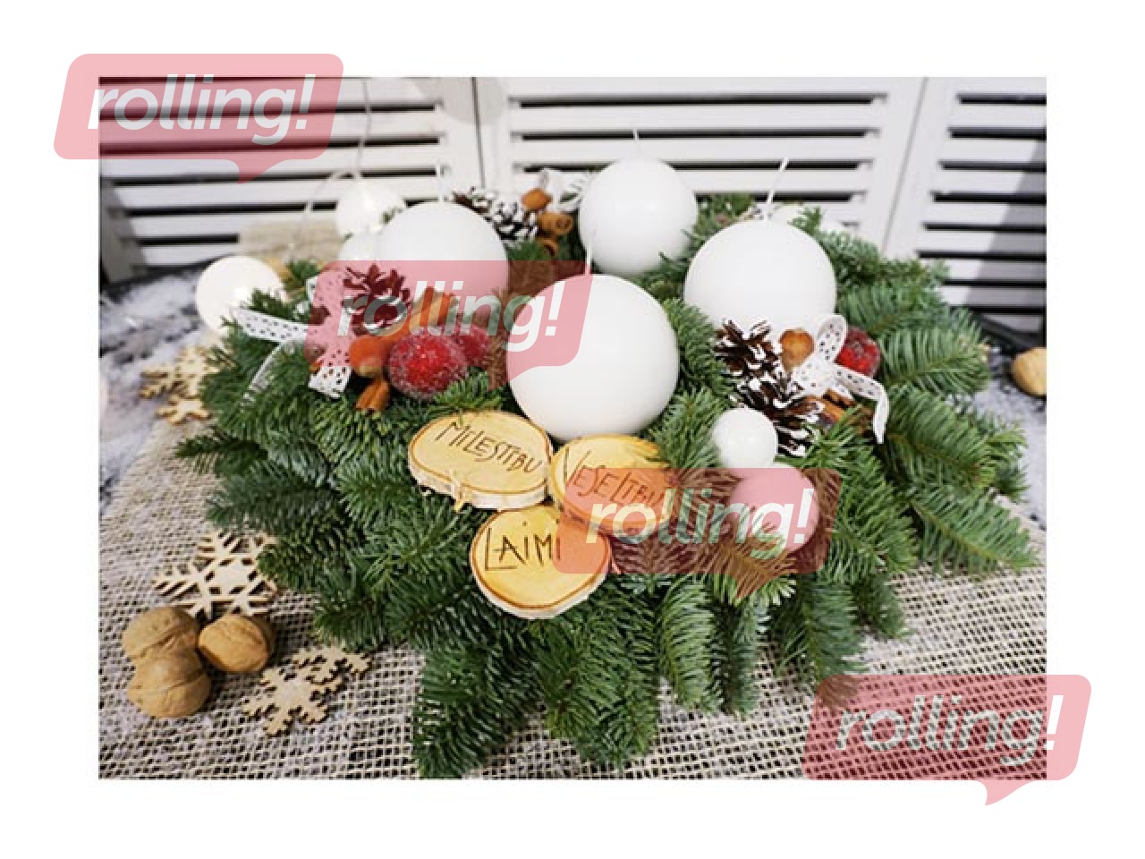 Advent Wreath - The Health, ⌀35cm