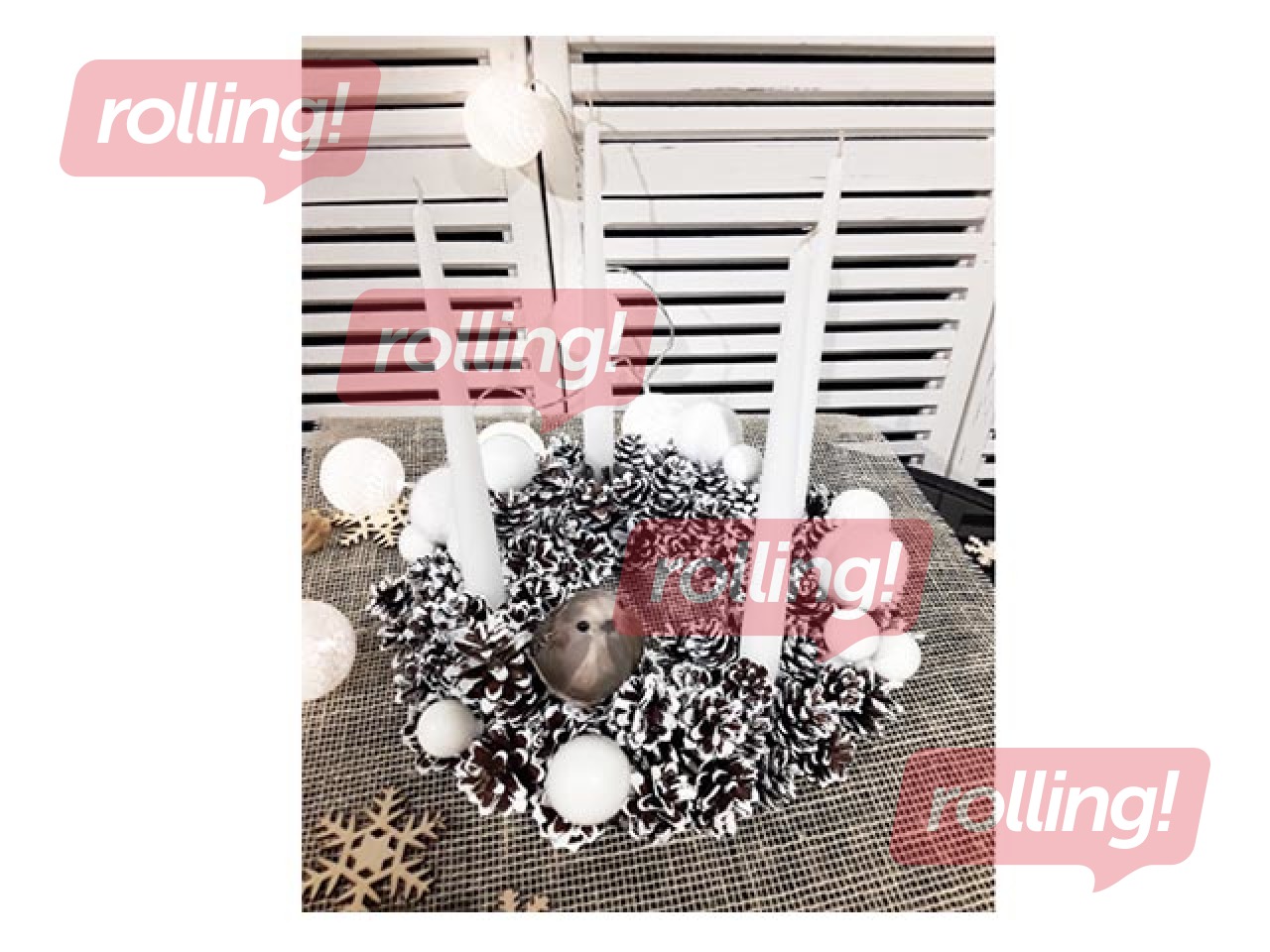 Adventes vainags - Meža brīnums, ⌀30cm