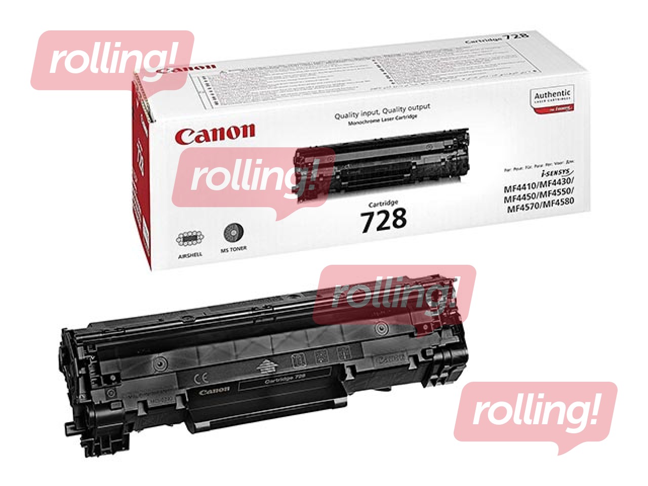 Tonera kasete Canon CRG 728, melna, (2100 lpp.)