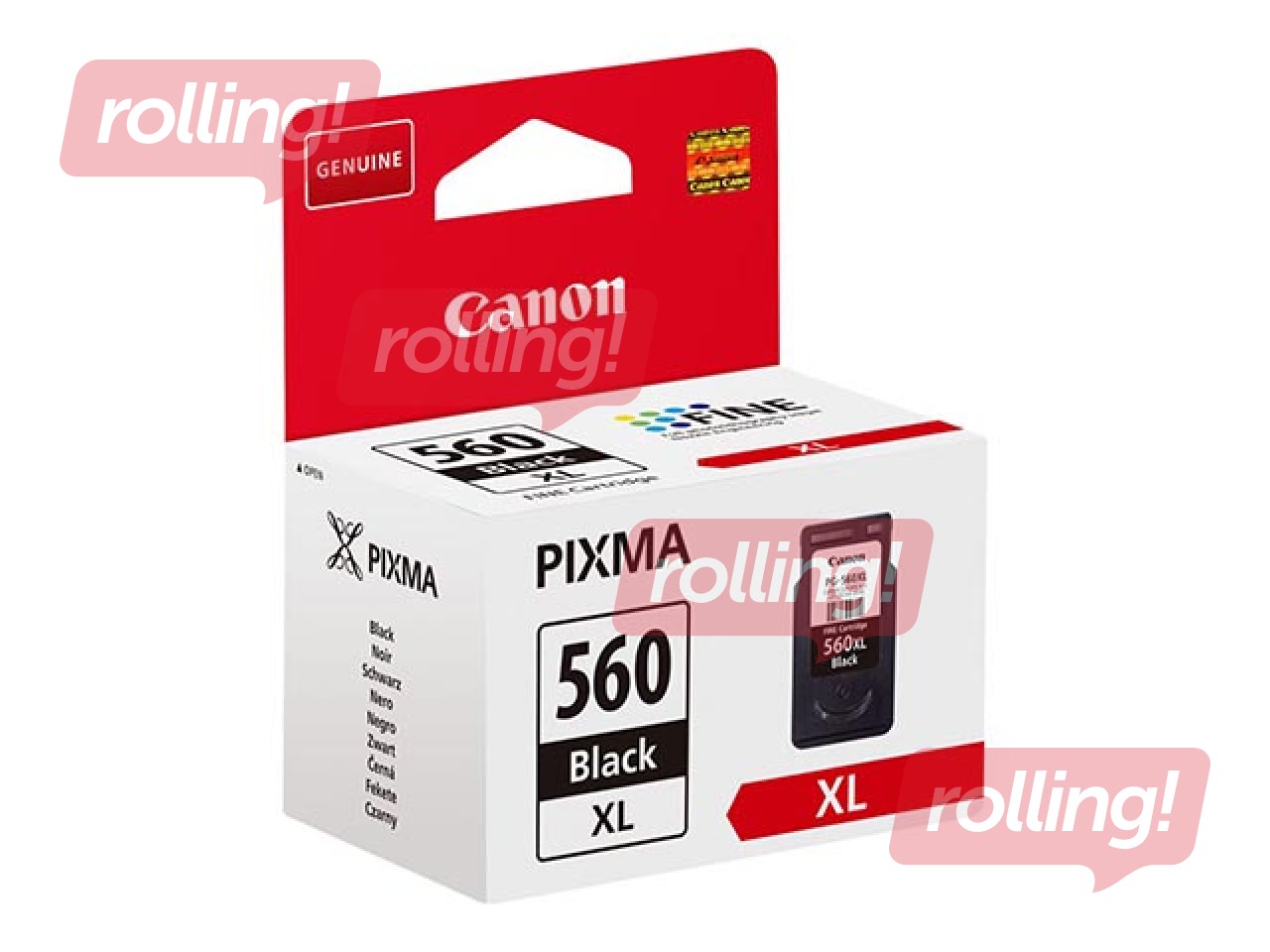 Tintes kasete Canon PG-560XL, melna, 14.3ml