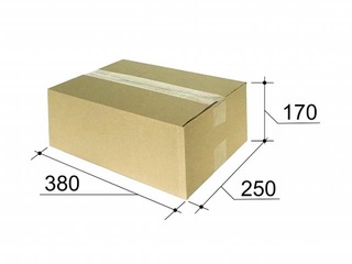 Kartona kaste pakomātiem, 1/2 M izmērs, 380x250x170mm, brūna