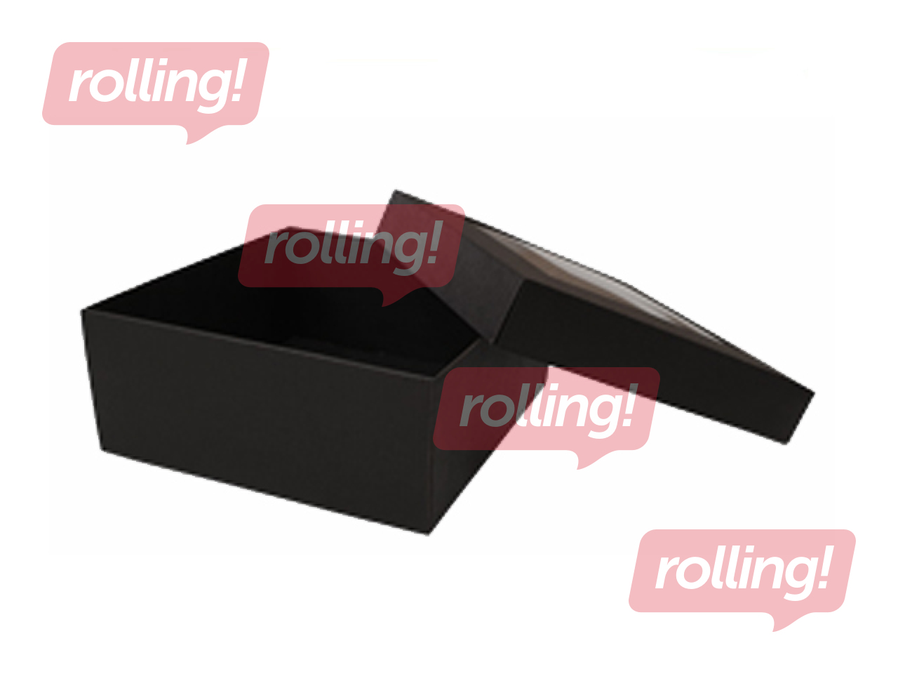 Iesaiņošanas kaste ar logu, 190x190x80mm, melna