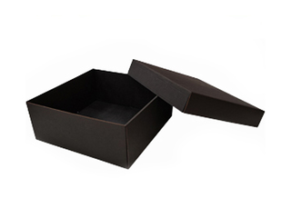 Iesaiņošanas kaste, 240x240x80mm, bez loga, melna