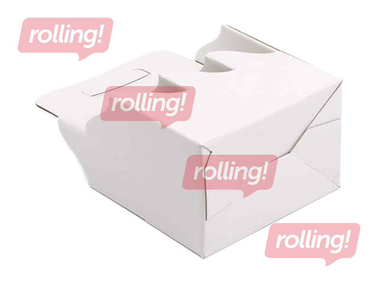 Kartona kaste 6 pudelēm 0,33L, balta