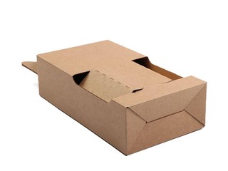 Cardboard box for two 0.5L bottles
