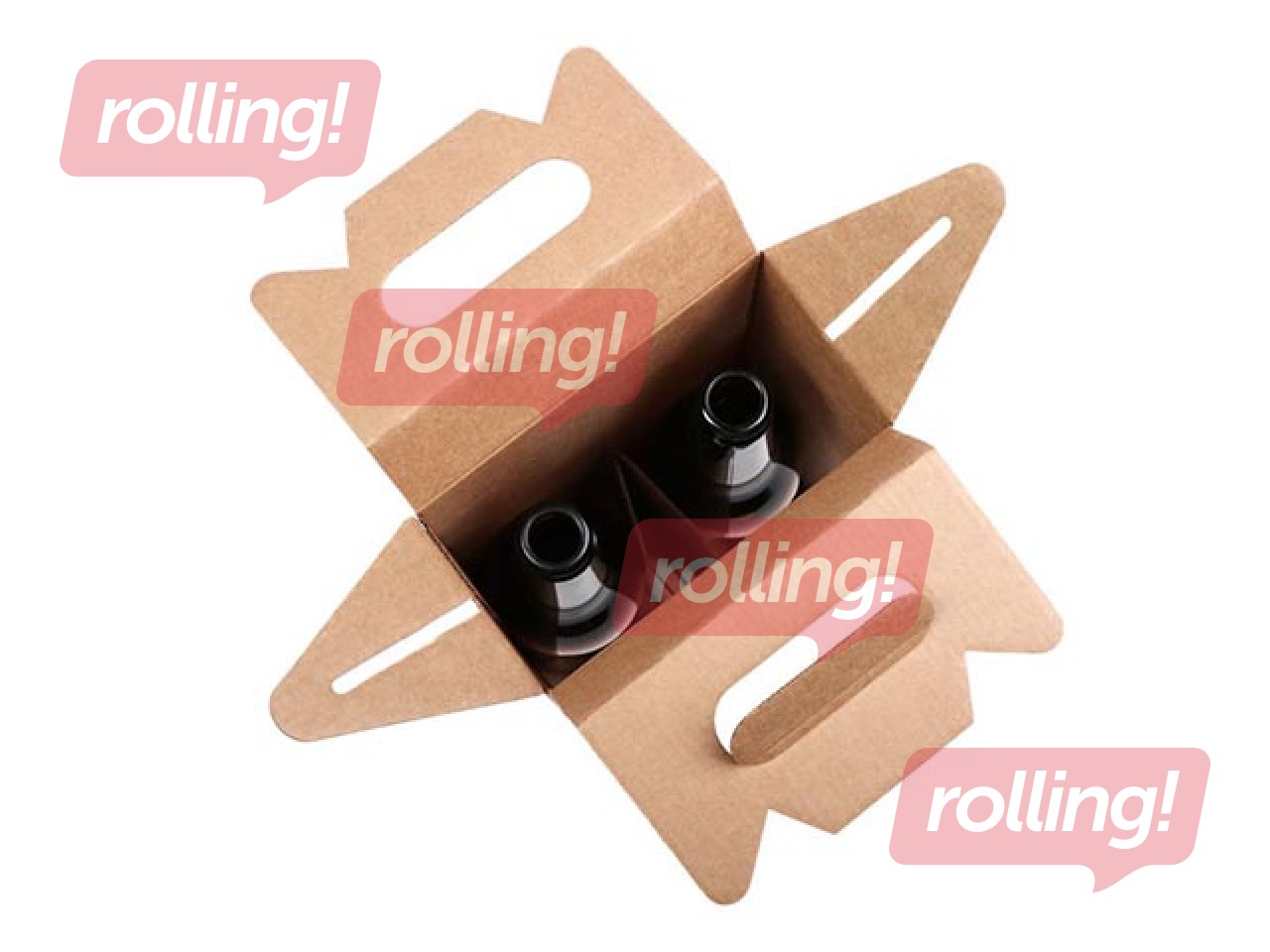 Gofrētā kartona kaste 2 pudelēm 0,5L