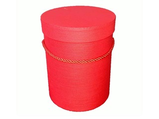 Dāvanu kaste ziediem, ar faktūru, sarkana