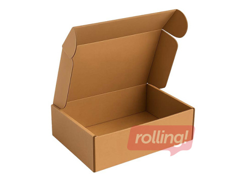 Lainepapist kast klapiga kaanega, pruun, 285×180×75mm