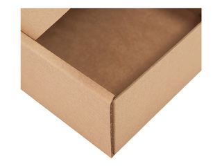 Packaging box with window and foldable lid, 230x127x60mm