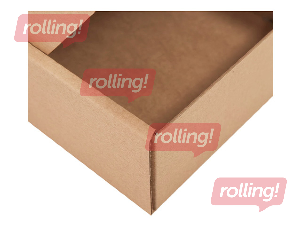 Packaging box with window and foldable lid, 230x127x60mm