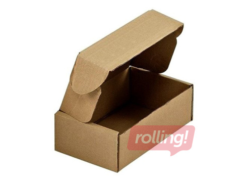 Lainepapist kast klappkaanega, pruun, 215x130x70mm