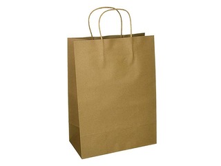 Dāvanu maisiņš papīra TOPTWIST 240x110x310mm, kraftpapīra