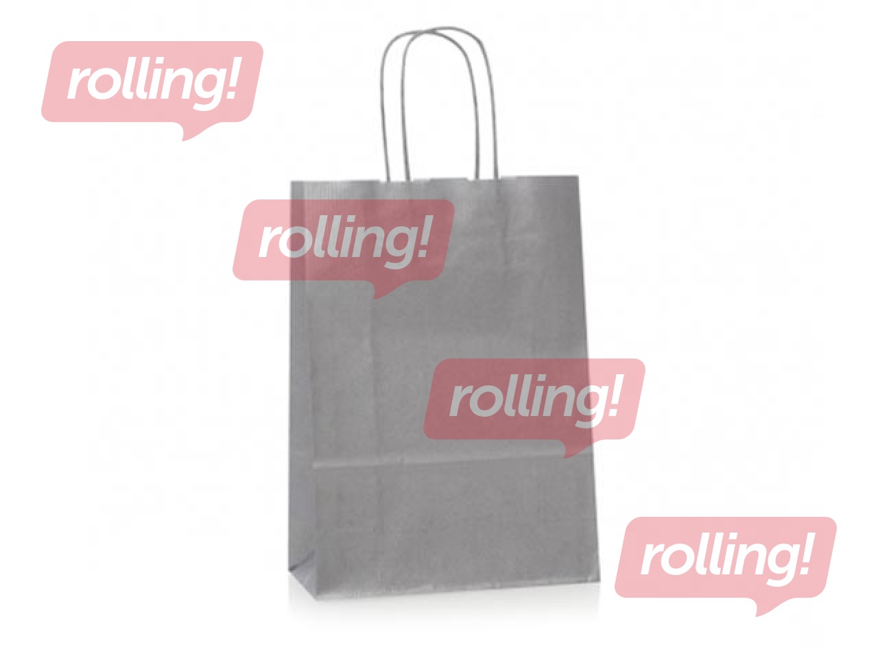 Dāvanu maisiņš papīra TOPTWIST 240x110x310mm, sudraba