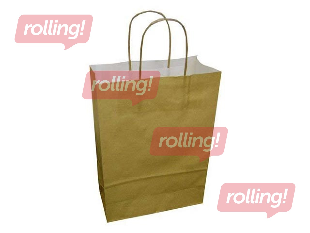 Dāvanu maisiņš papīra TOPTWIST 240x110x310mm, zelta