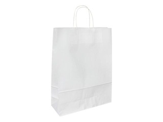 Gift bag with twisted handle 320x120x410mm, white