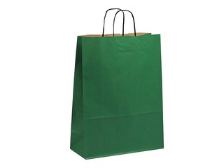 Gift bag paper TOPTWIST 190x80x210mm, green