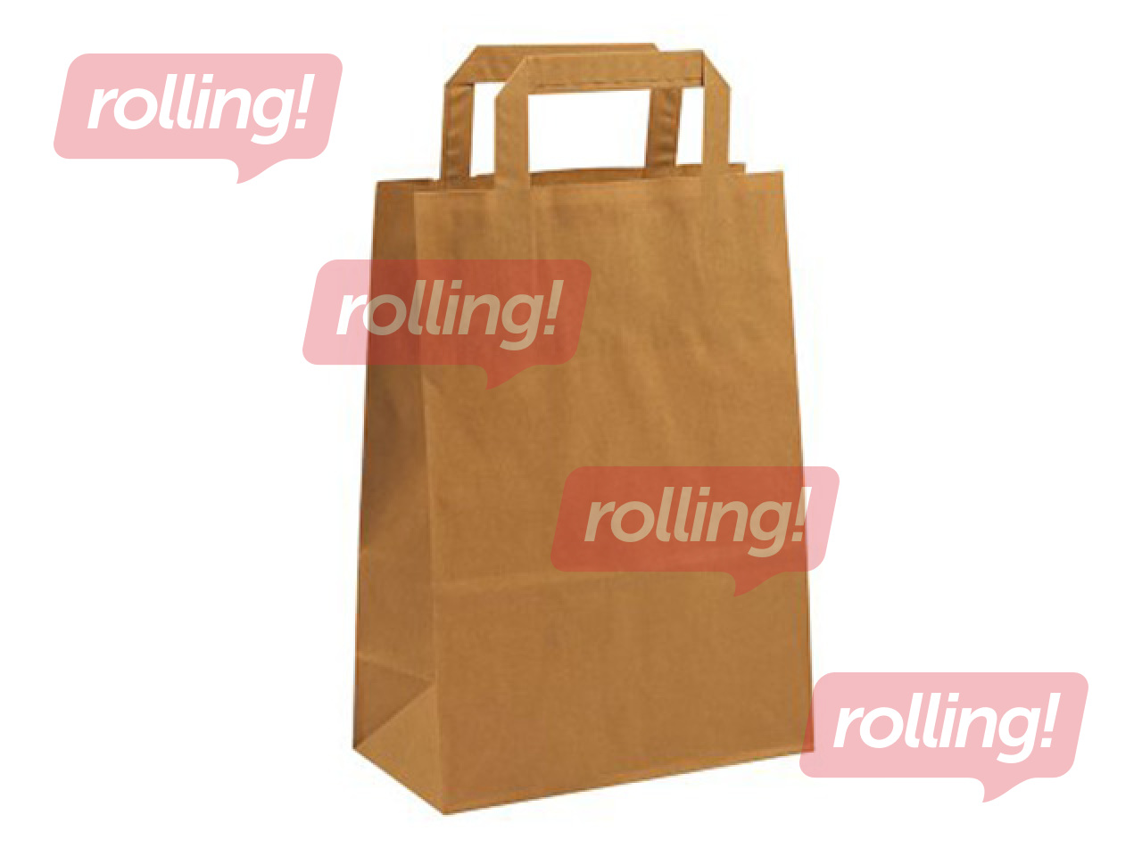 Paberkott käepidemetega, pruun, 200x100x280mm