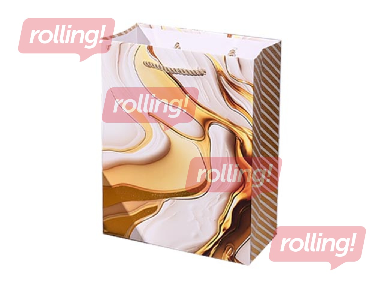 Papīra maisiņš ar rokturiem, 260x100x320mm