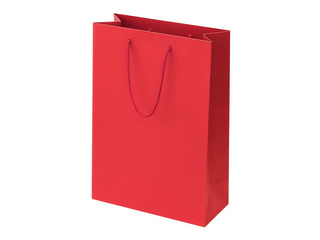 Paper bag with handles, red, 230x100x330mm