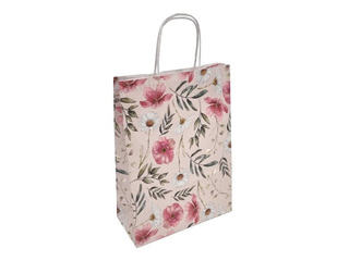 Gift bag with twisted handles and design, 220x100x310mm