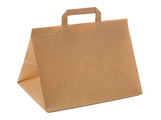 Paberkott sangadega Take-Away, pruun, 350x170x295mm