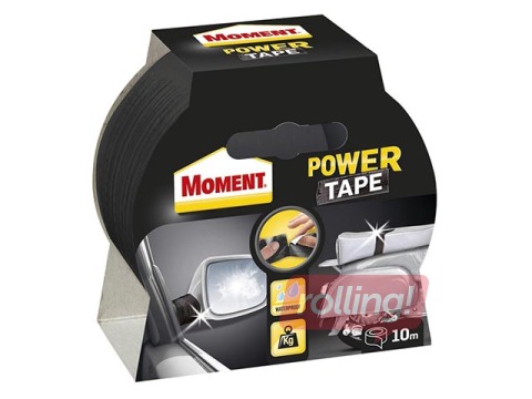 Izolācijas līmlente ar stiegrojumu Moment  Power 5 cm x 10m, melna