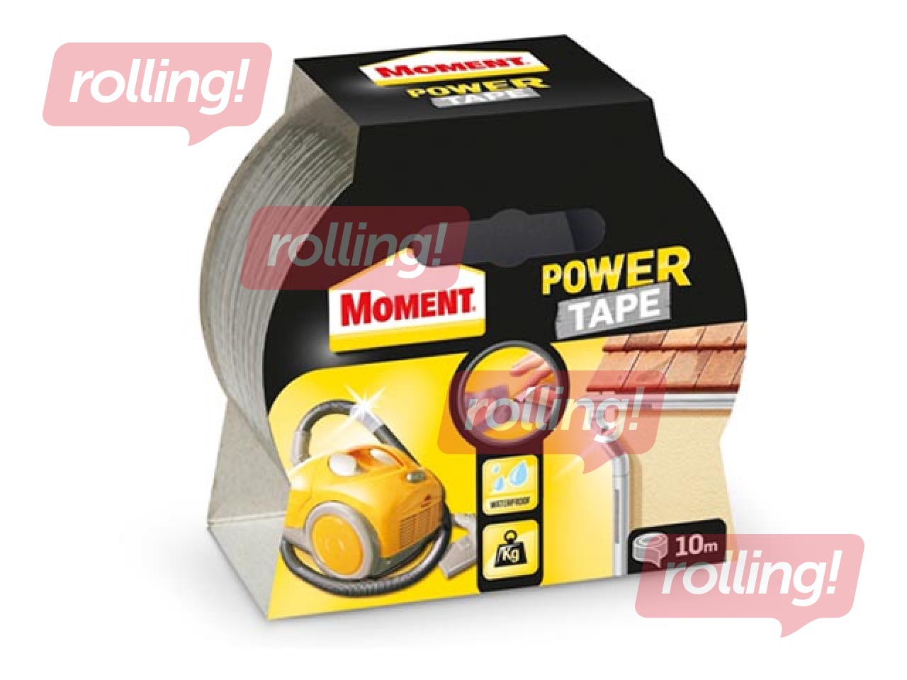 Izolācijas līmlente ar stiegrojumu Moment  Power 5 cm x 10m, sudraba