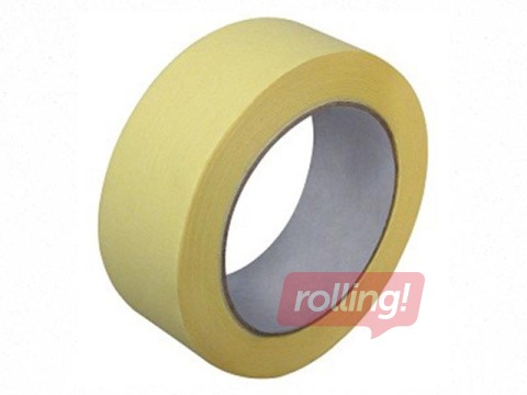 Paper adhesive tape for painting works 19mmx50m, t 60-80 C, yellow