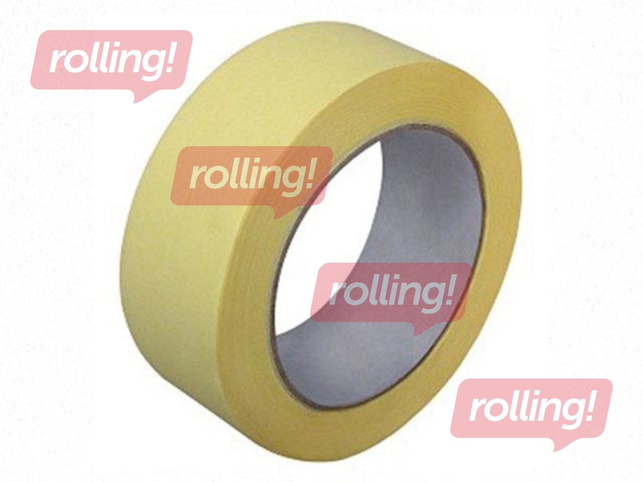 Paper adhesive tape for painting works 19mmx50m, t 60-80 C, yellow