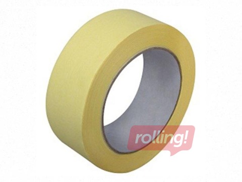 Paper adhesive tape for painting works 30mmx50m, t 60-80 C, yellow