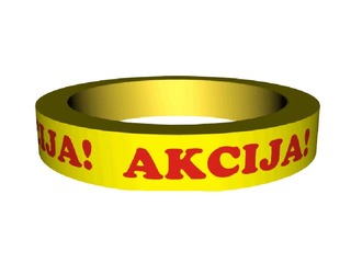Adhesive tape with a print 