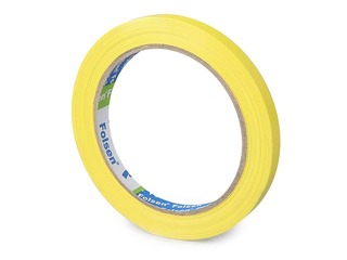 Adhesive tape, PVC, yellow, 9mm x 66m