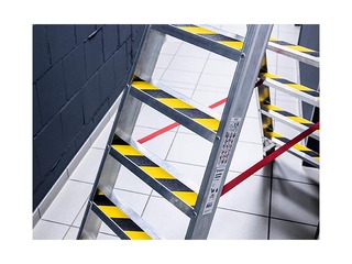 Grīdas marķēšanas līmlente Duraline®,  50 mm x 15m, melni dzeltena