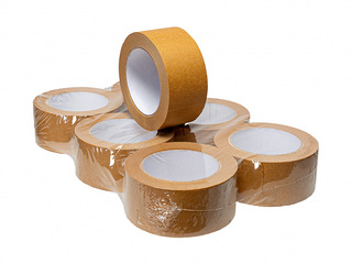 Paper packaging tape, brown, 50mm x 50m