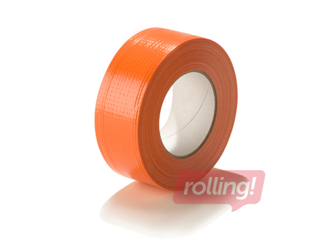 Клейкая лента Duct Tape, оранжевая, 50мм x 50м