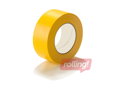 Līmlente Duct Tape, dzeltena, 50mm x 50m