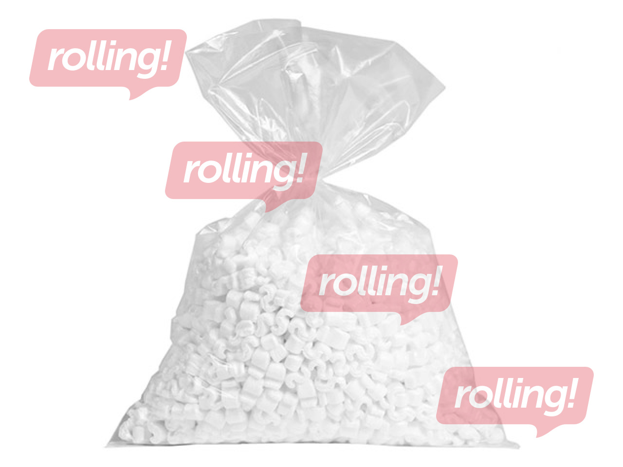 Plastic bag 50x70cm, transparent, 100pcs