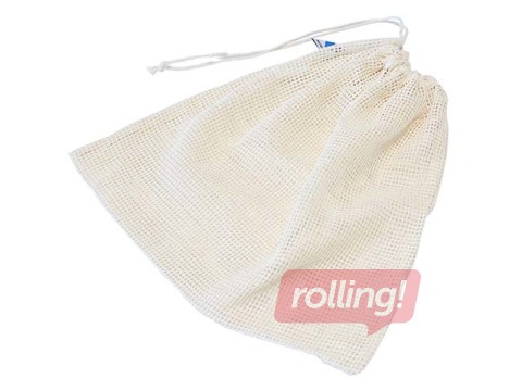 Mesh bag, 28 x 33 cm, thickness 240g/m2, natural white
