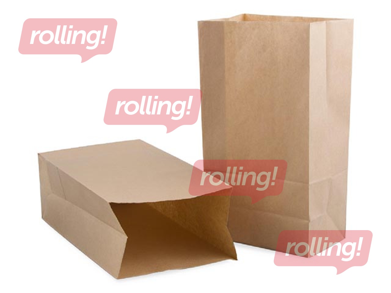 Papīra maisiņi, brūni, 110x 240mm, 500 gab.