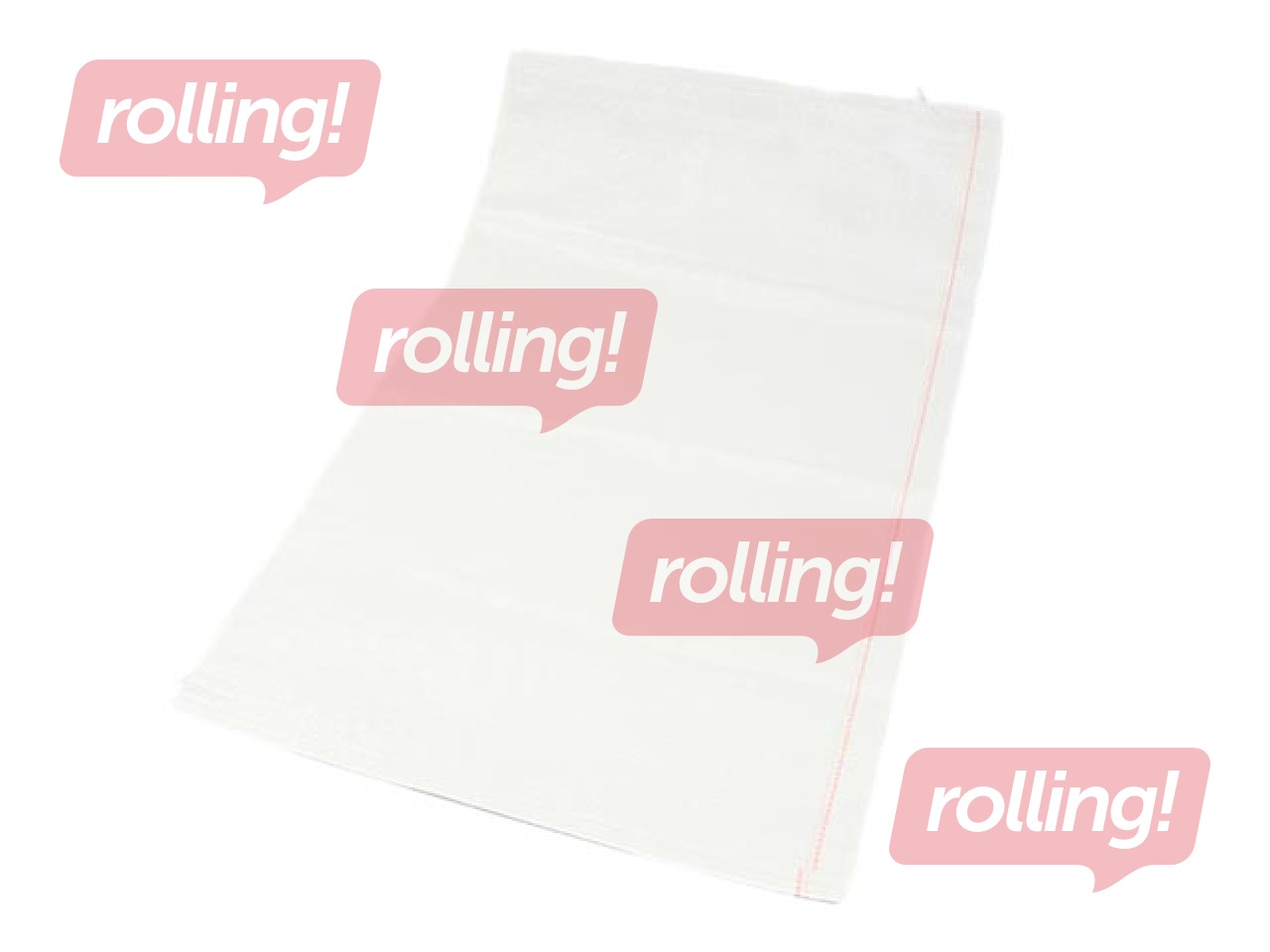 Polüpropüleenist kott, 55 x 105 cm, valge