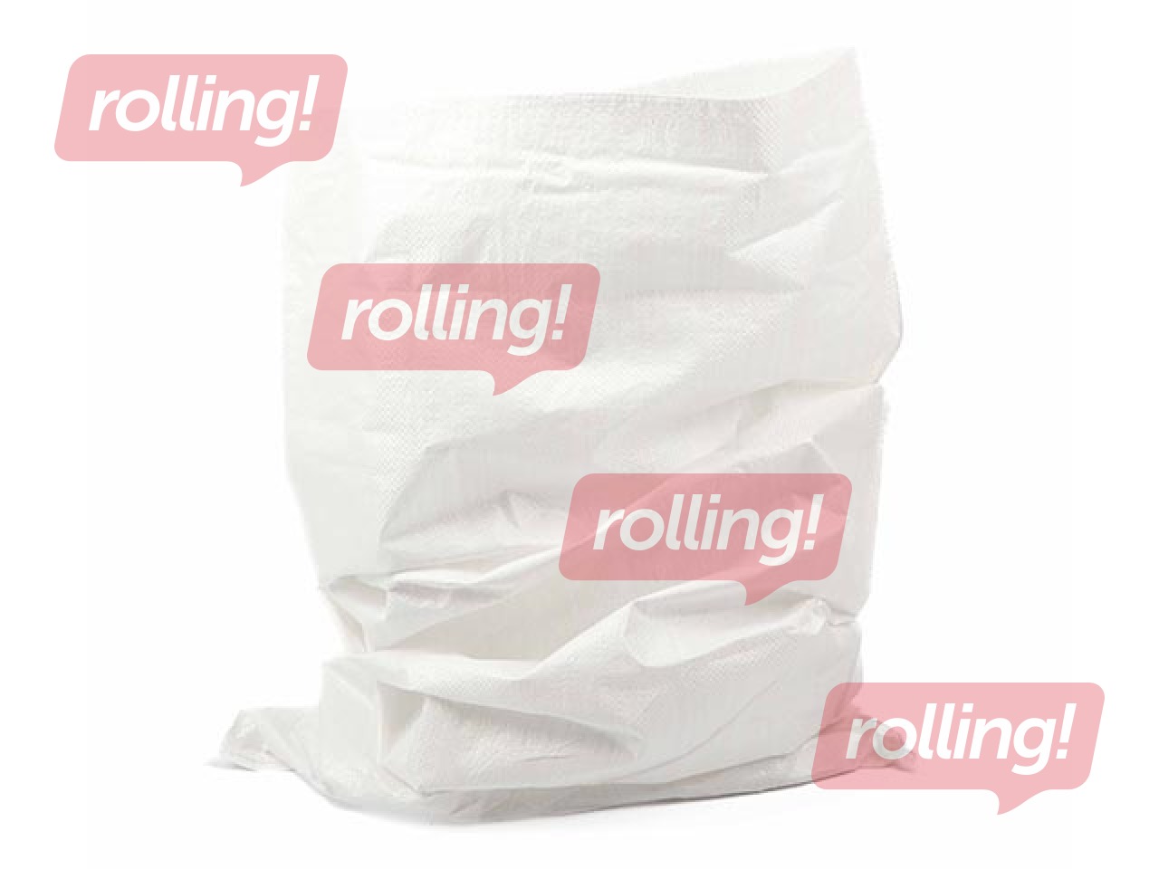 Polypropylene bag, 60x110cm, white