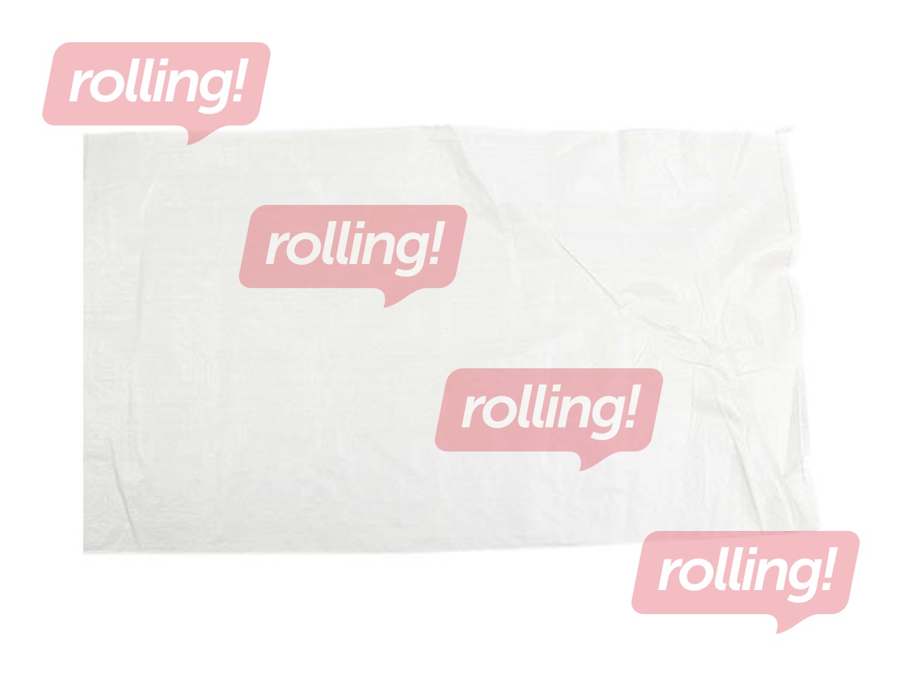 Polypropylene bag, 60x110cm, white