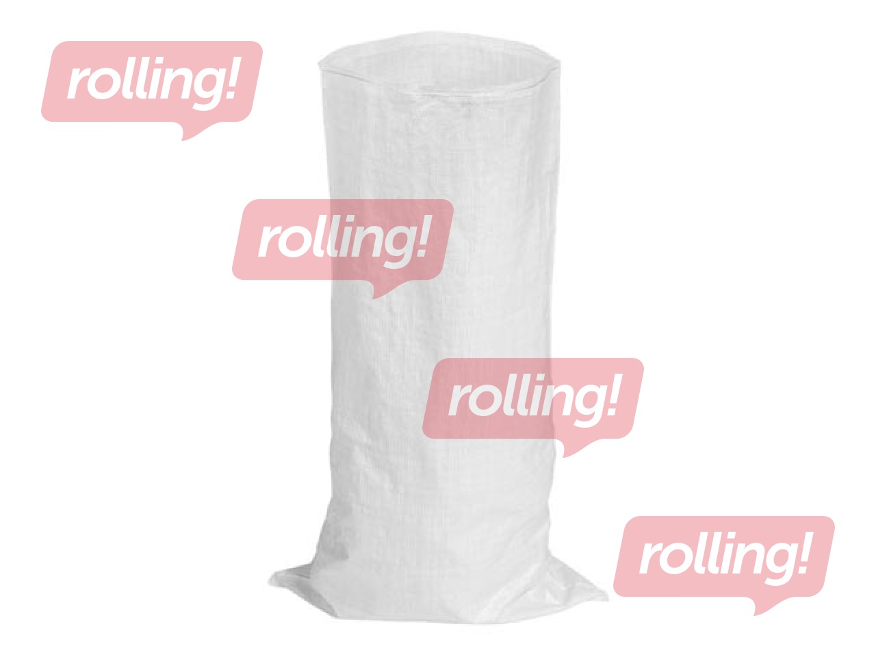 Мешок полипропиленовый, 55x85см 80Л, 50 шт., белый