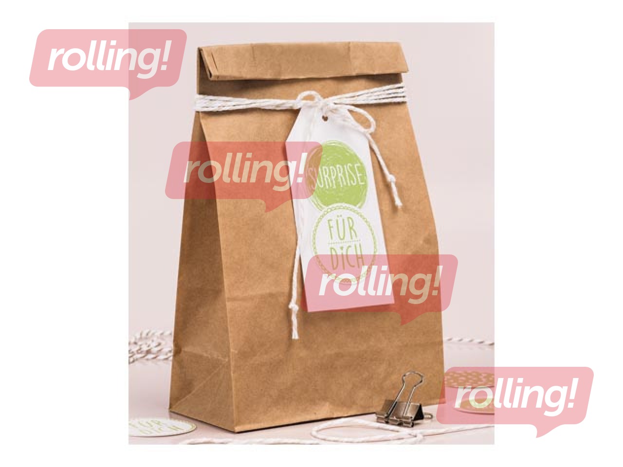 Maisiņi papīra 120x60x210mm, 25 gab., brūni