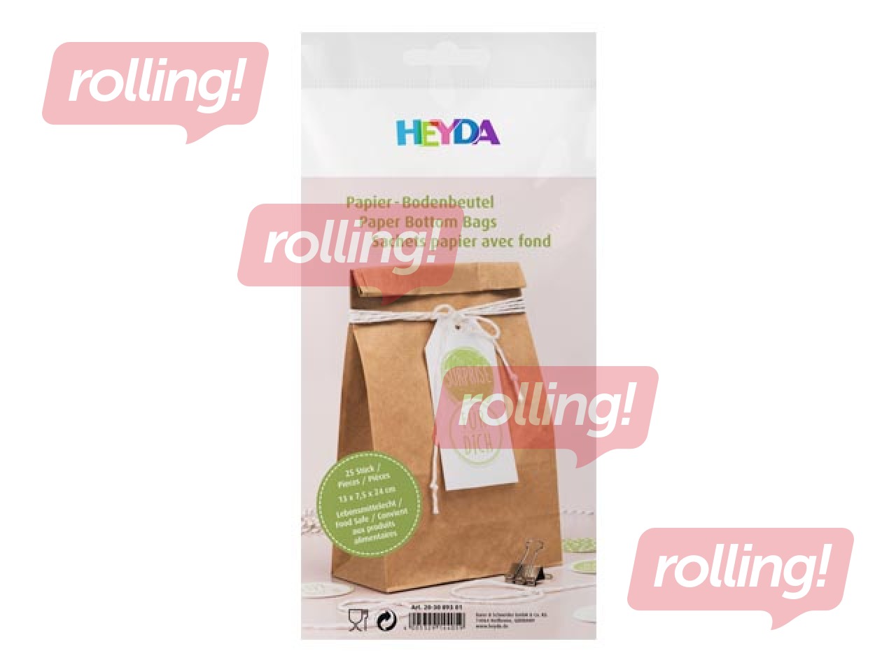 Paberkott 120x60x210mm, naturaalne