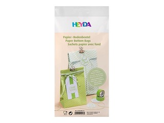 Flat bottom bag, 12pcs, with 2 motivs