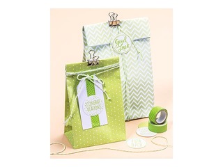 Maisiņi papīra,12 gab, 2 veida zaļas krāsas motīvi