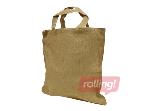 Сумка с ручками, джутовая ткань, 400x430мм
