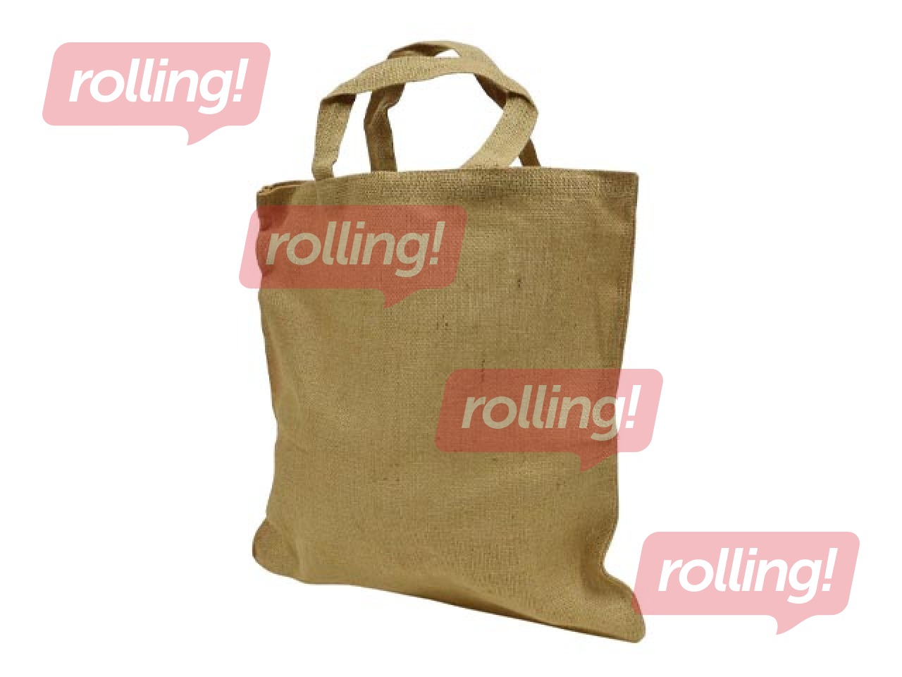 Сумка с ручками, джутовая ткань, 400x430мм